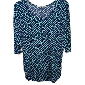 41 Hawthorn Berneen Dolman Sleeve Top Blouse Size XL Teal Stitch Fix With Tags